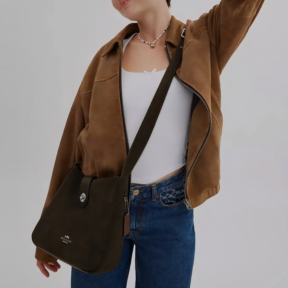 Coach Suede Hadley Convertible Bag